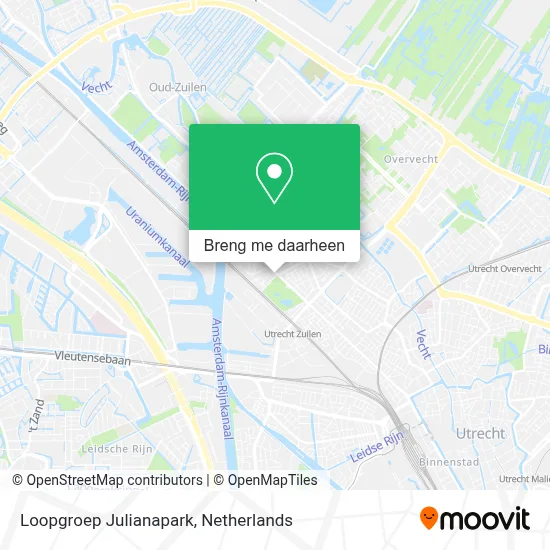 Loopgroep Julianapark kaart