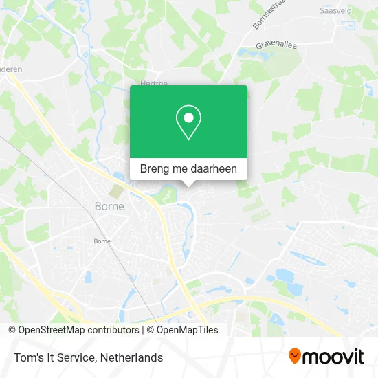 Tom's It Service kaart