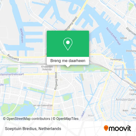 Soeptuin Bredius kaart