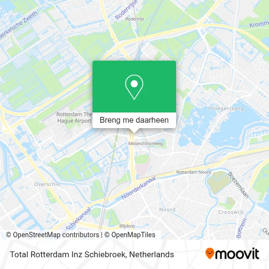 Total Rotterdam Inz Schiebroek kaart