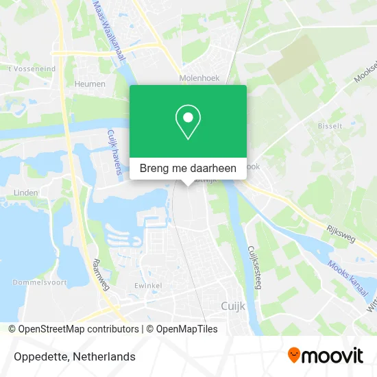 Oppedette kaart