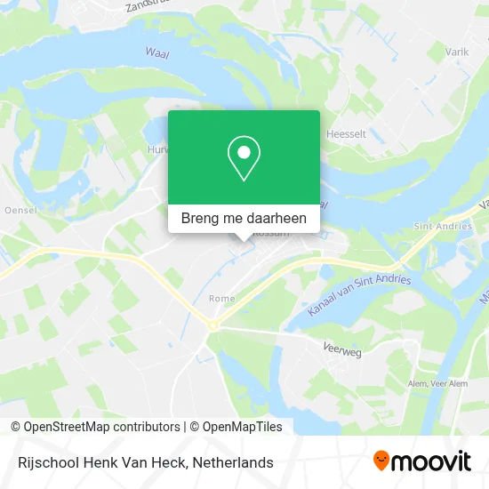 Rijschool Henk Van Heck kaart