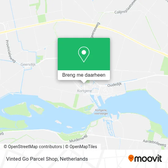 Vinted Go Parcel Shop kaart