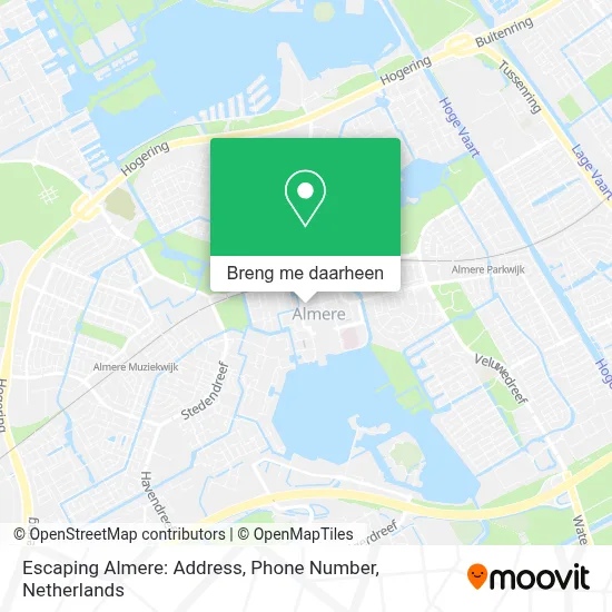 Escaping Almere: Address, Phone Number kaart