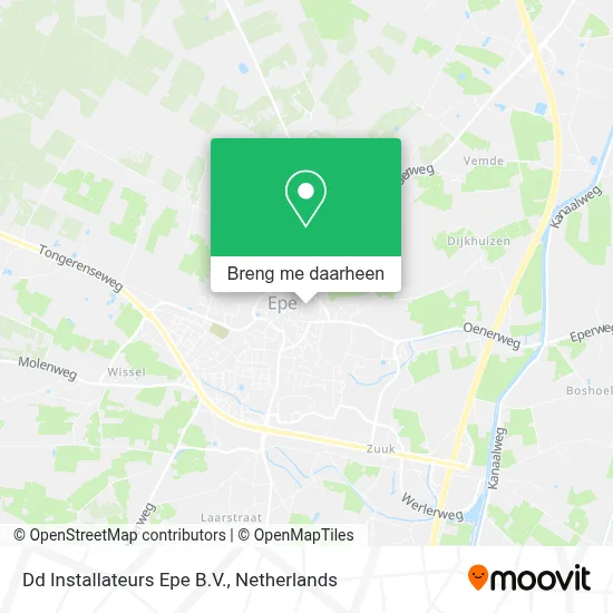 Dd Installateurs Epe B.V. kaart