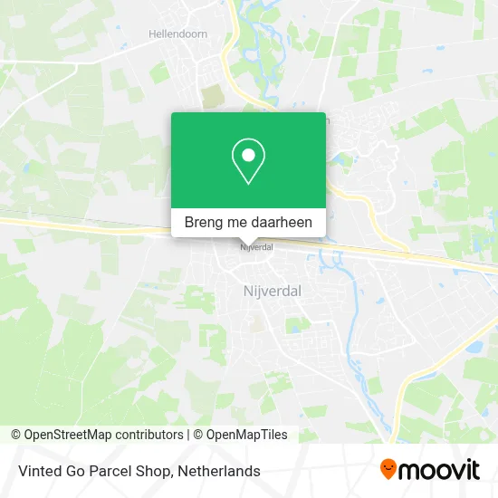 Vinted Go Parcel Shop kaart
