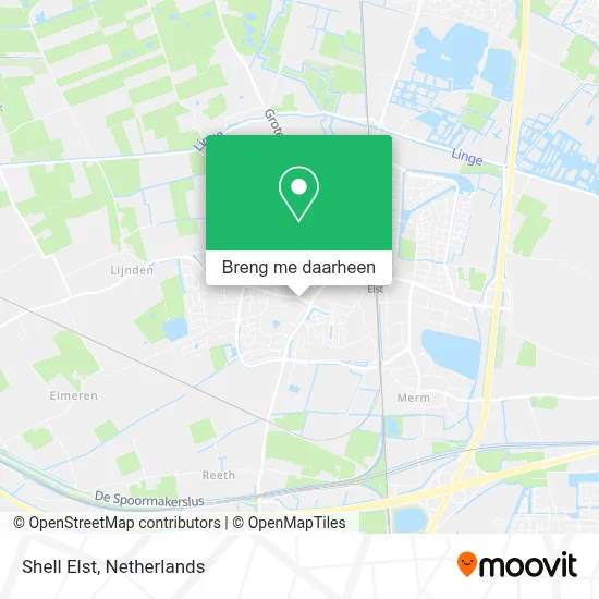 Shell Elst kaart