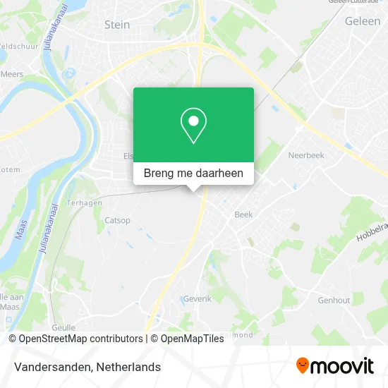 Vandersanden kaart
