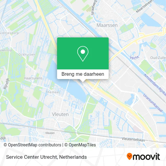 Service Center Utrecht kaart
