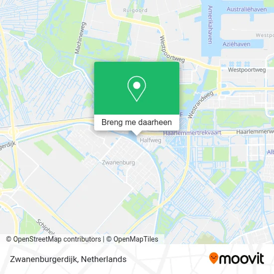 Zwanenburgerdijk kaart