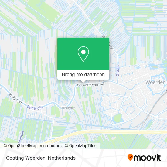 Coating Woerden kaart