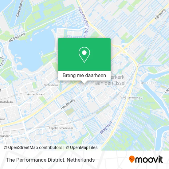 The Performance District kaart