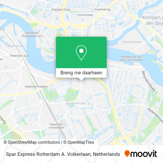 Spar Express Rotterdam A. Volkerlaan kaart