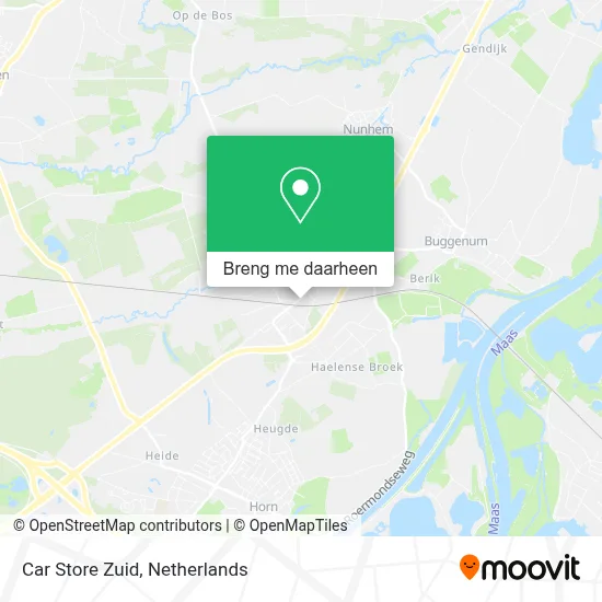 Car Store Zuid kaart