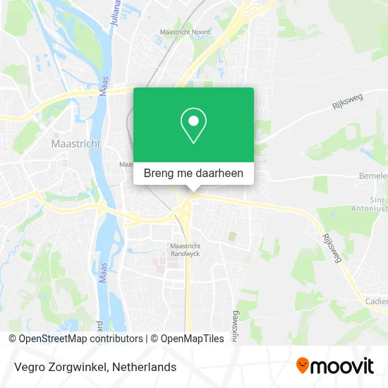 Vegro Zorgwinkel kaart