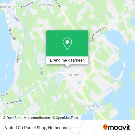 Vinted Go Parcel Shop kaart