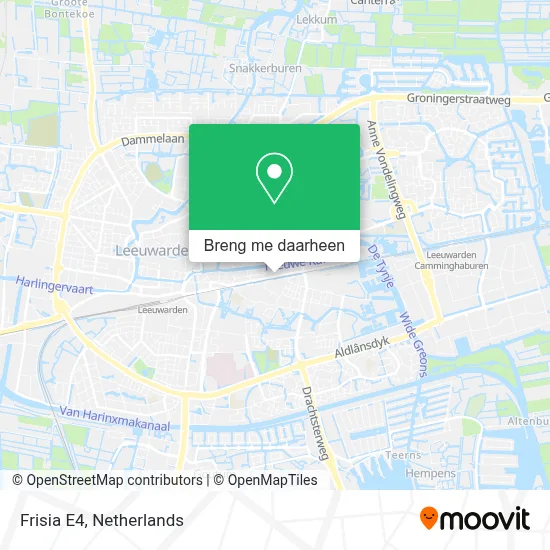 Frisia E4 kaart
