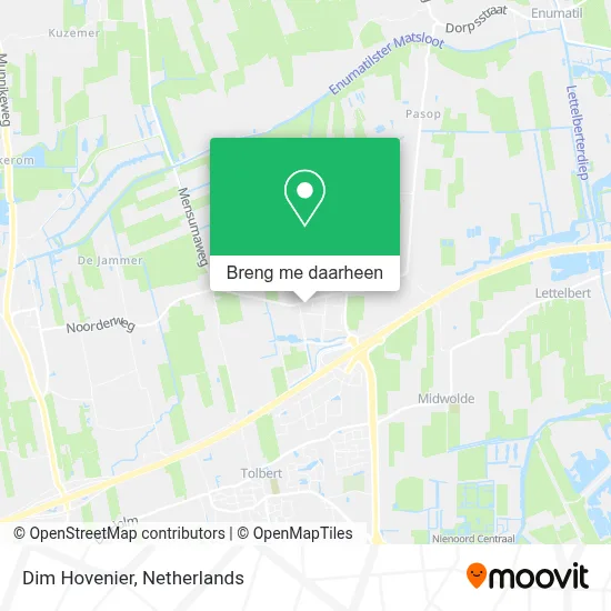 Dim Hovenier kaart