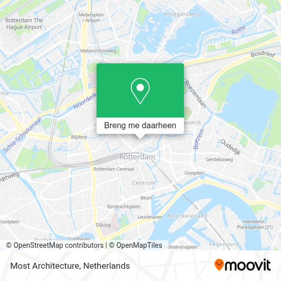 Most Architecture kaart
