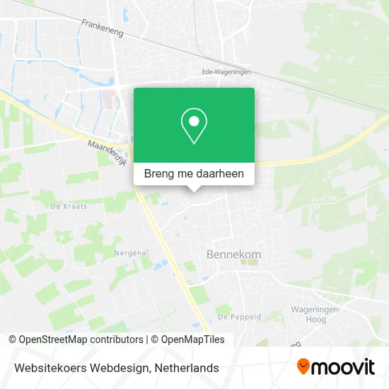 Websitekoers Webdesign kaart