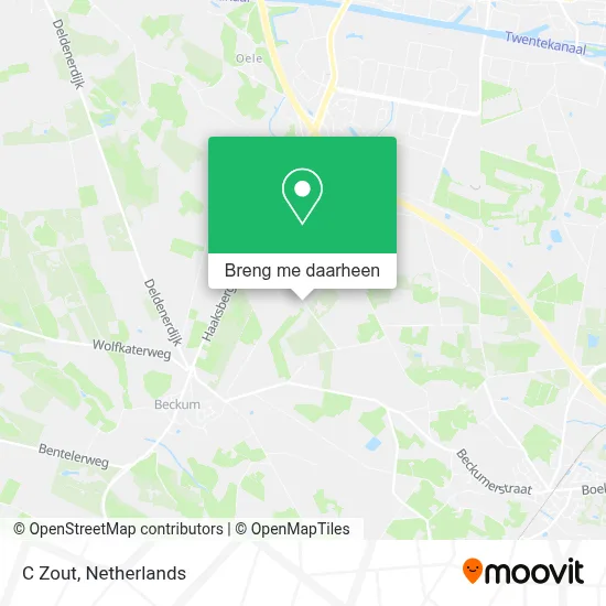 C Zout kaart