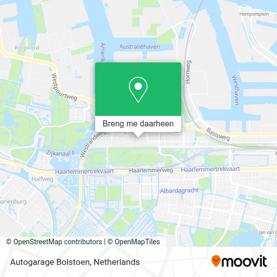 Autogarage Bolstoen kaart