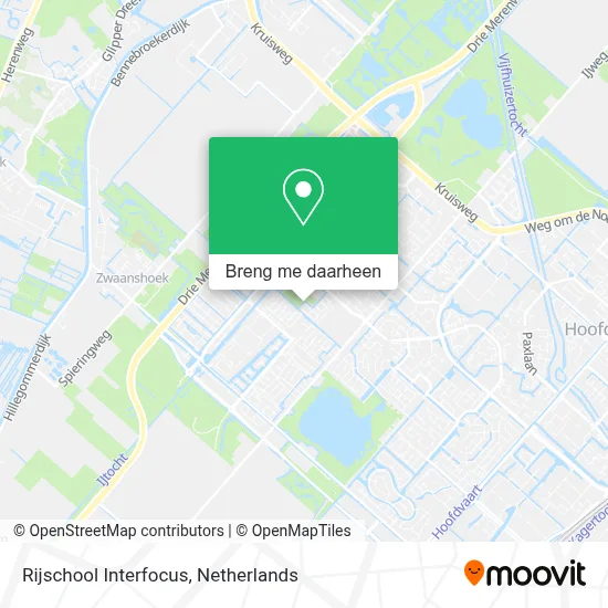 Rijschool Interfocus kaart
