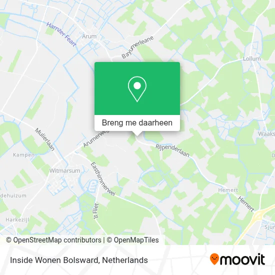 Inside Wonen Bolsward kaart