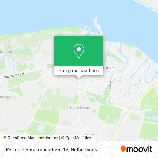 Partou Blaricummerstraat 1a kaart