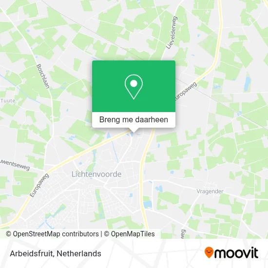 Arbeidsfruit kaart