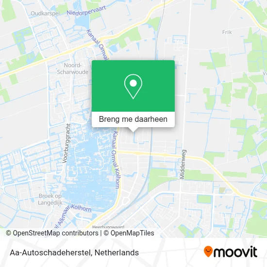 Aa-Autoschadeherstel kaart