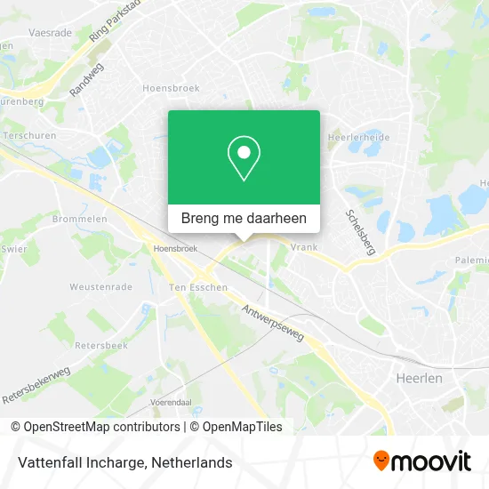 Vattenfall Incharge kaart