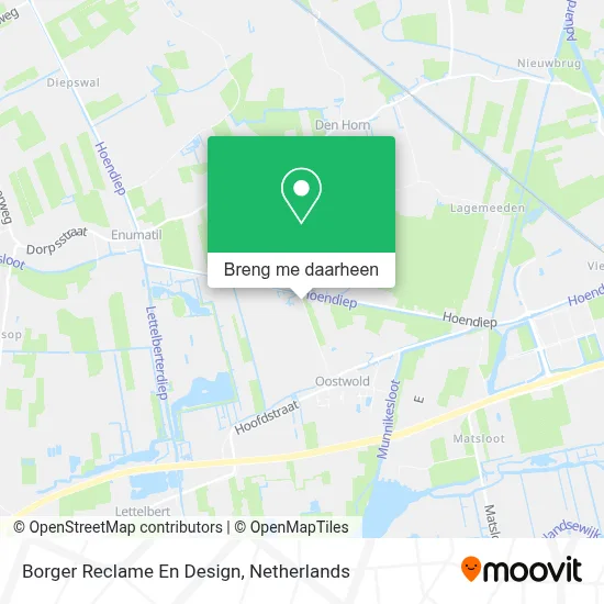 Borger Reclame En Design kaart