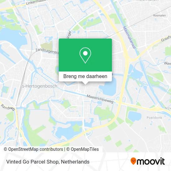 Vinted Go Parcel Shop kaart