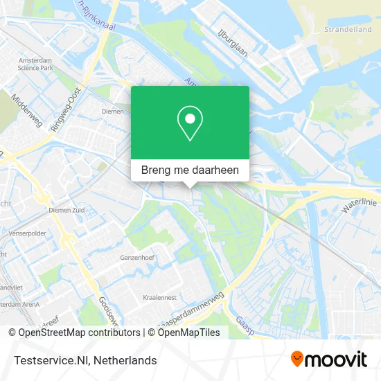 Testservice.Nl kaart