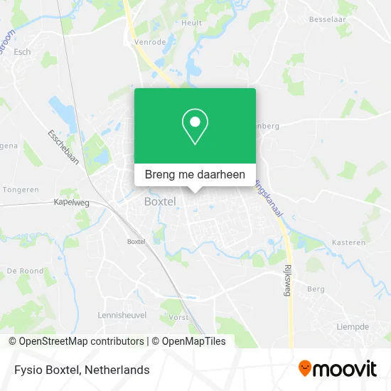 Fysio Boxtel kaart