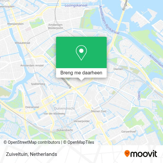 Zuiveltuin kaart