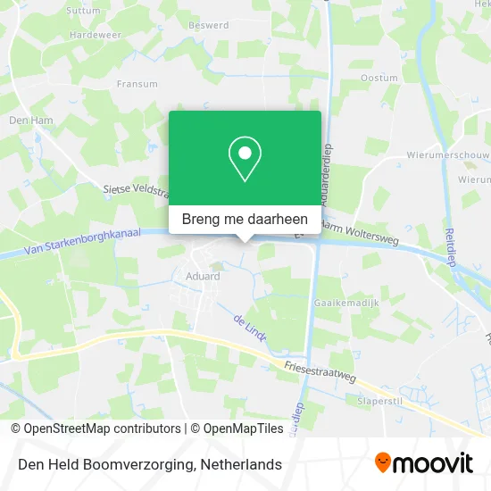 Den Held Boomverzorging kaart