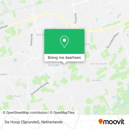De Hoop (Sprundel) kaart