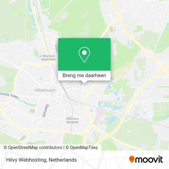 Hilvy Webhosting kaart