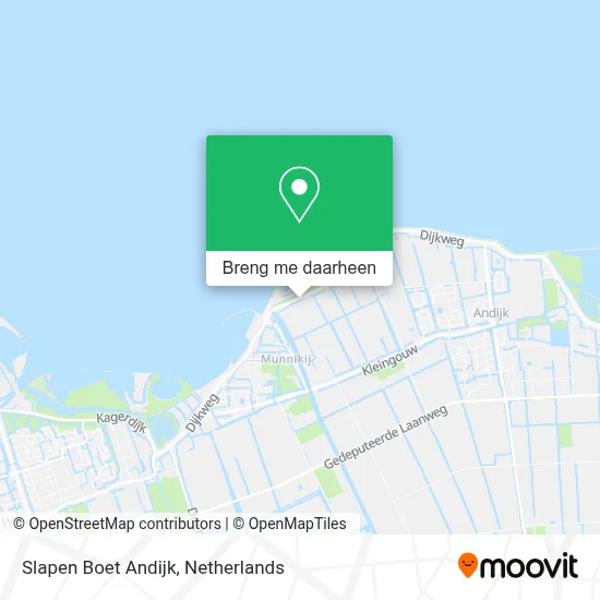 Slapen Boet Andijk kaart