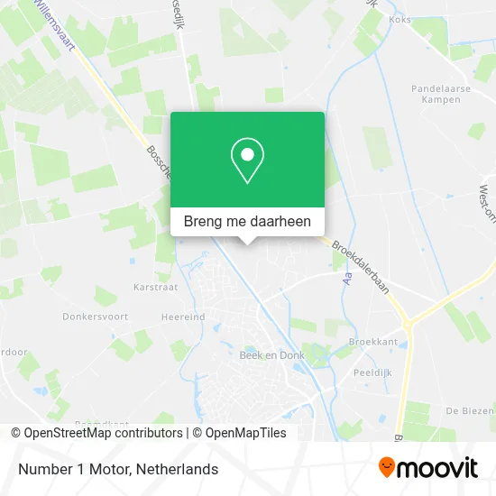 Number 1 Motor kaart