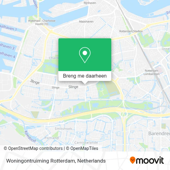 Woningontruiming Rotterdam kaart