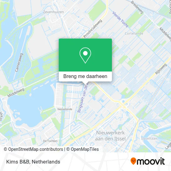 Kims B&B kaart