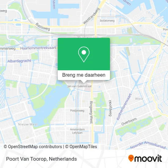 Poort Van Toorop kaart