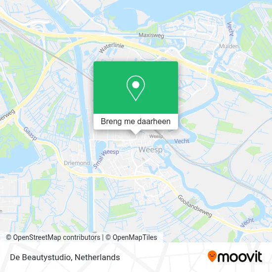 De Beautystudio kaart
