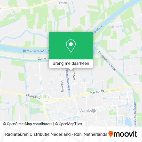 Radiateuren Distributie Nederland - Rdn kaart