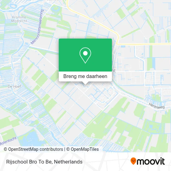 Rijschool Bro To Be kaart