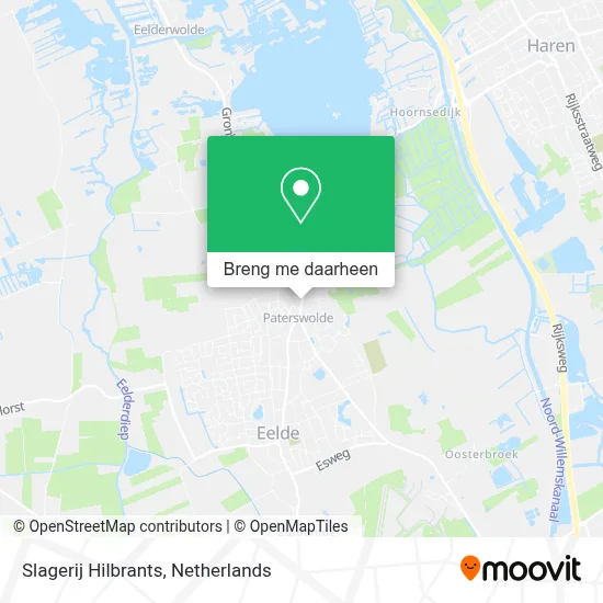 Slagerij Hilbrants kaart