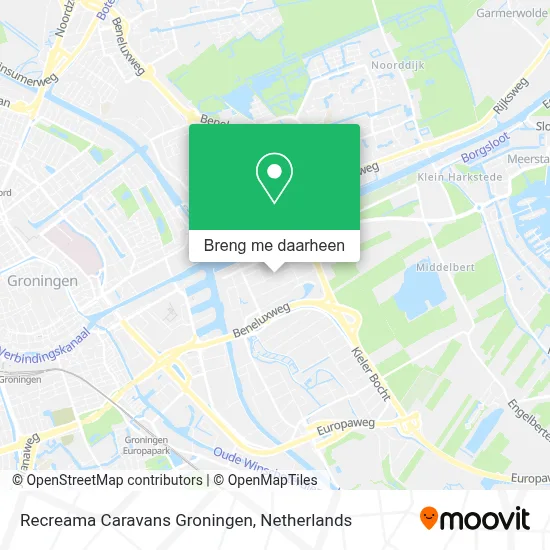 Recreama Caravans Groningen kaart